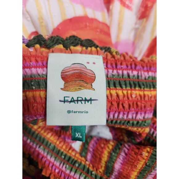 Anthropologie Farm Rio Printed Tiered Maxi Dress Size XL - Picture 11 of 11